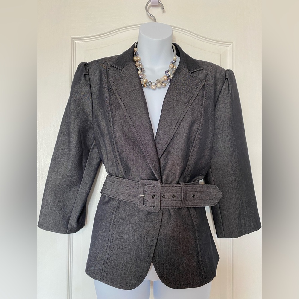 Belted blazer